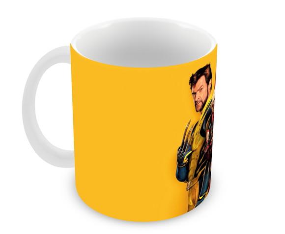 Caneca Polímero Deadpool e Wolverine Personalizada