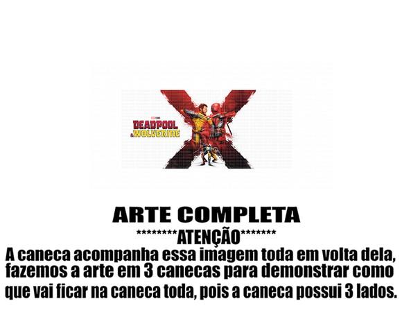 Caneca Polímero Deadpool e Wolverine Personalizada