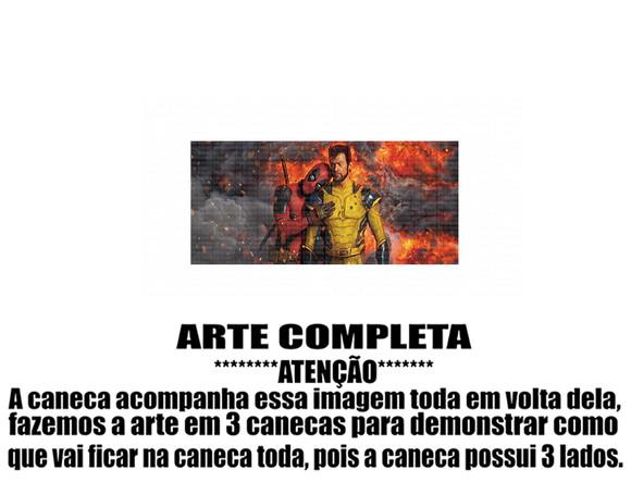 Caneca Polímero Deadpool e Wolverine Personalizada
