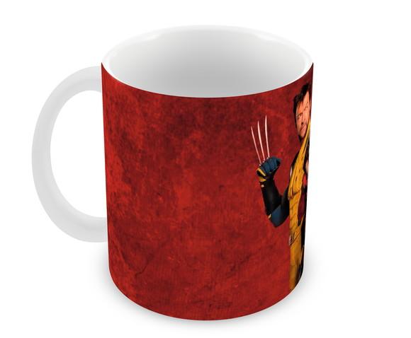 Caneca Polímero Deadpool e Wolverine Personalizada