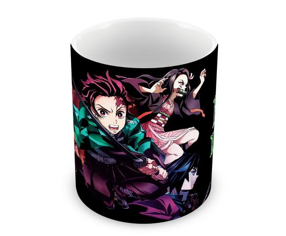 Caneca Polímero Demon Slayer Nome Personalizada