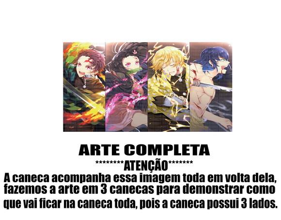 Caneca Polímero Demon Slayer Personalizada