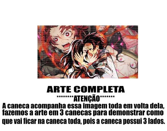 Caneca Polímero Demon Slayer Personalizada