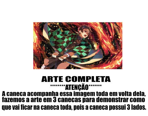 Caneca Polímero Demon Slayer Personalizada