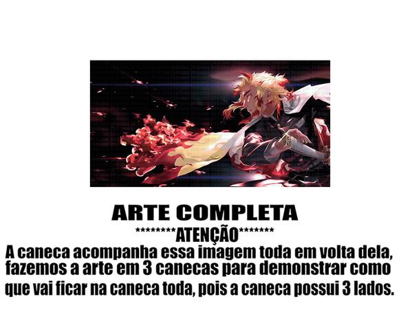 Caneca Polímero Demon Slayer Rengoku Personalizada