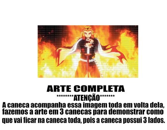 Caneca Polímero Demon Slayer Rengoku Personalizada