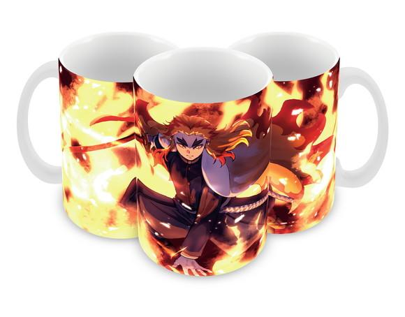 Caneca Polímero Demon Slayer Rengoku Personalizada