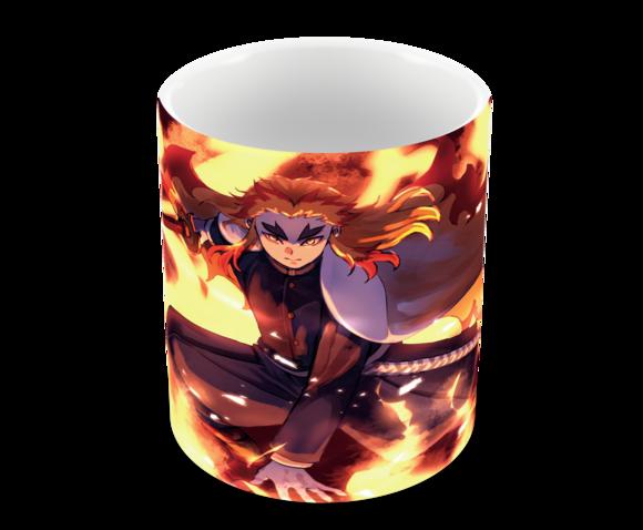 Caneca Polímero Demon Slayer Rengoku Personalizada