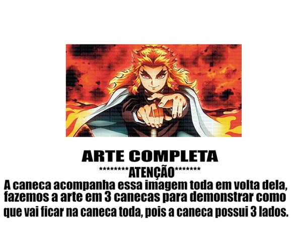 Caneca Polímero Demon Slayer Rengoku Personalizada