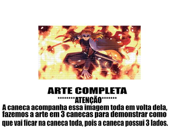 Caneca Polímero Demon Slayer Rengoku Personalizada