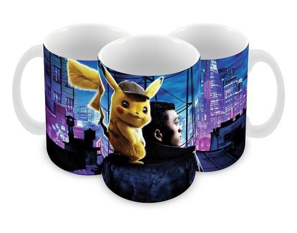 Caneca Polímero Detetive Pikachu Personalizada