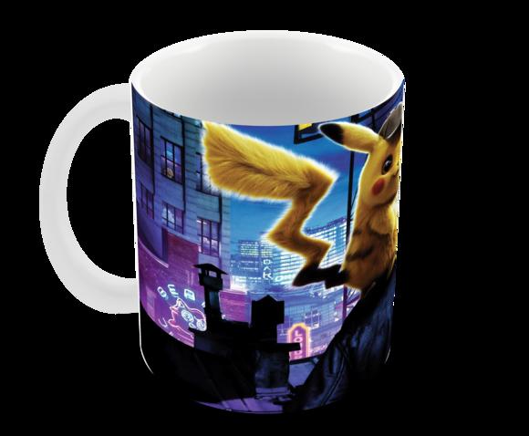 Caneca Polímero Detetive Pikachu Personalizada