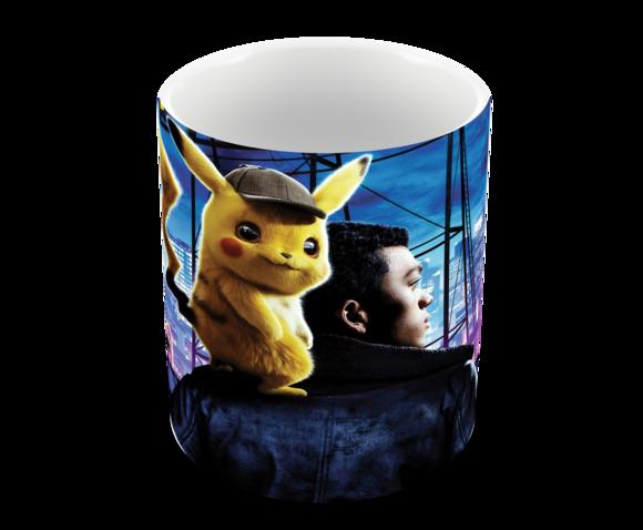 Caneca Polímero Detetive Pikachu Personalizada