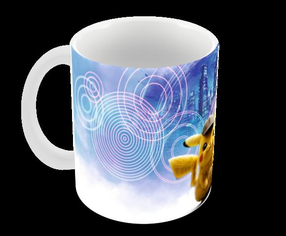 Caneca Polímero Detetive Pikachu Personalizada