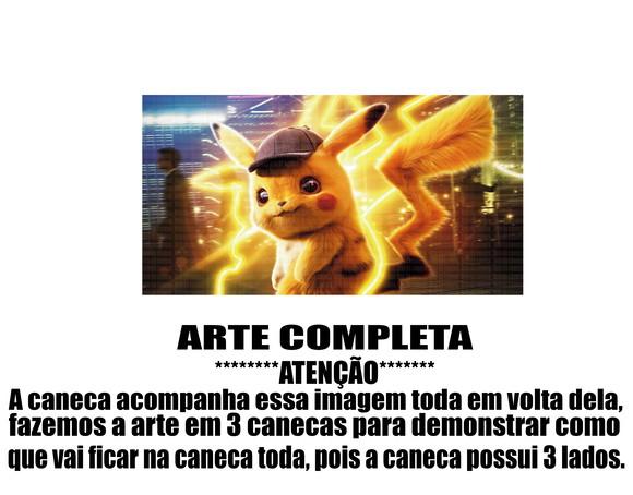 Caneca Polímero Detetive Pikachu Personalizada