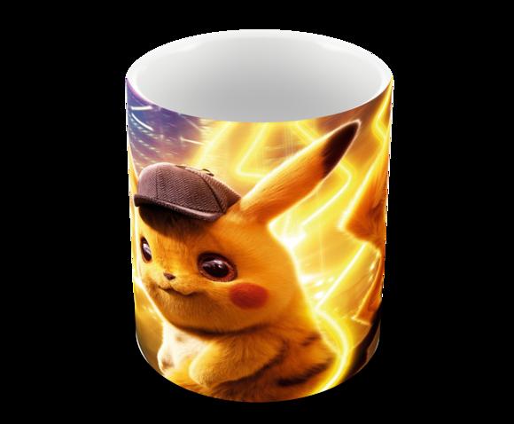 Caneca Polímero Detetive Pikachu Personalizada