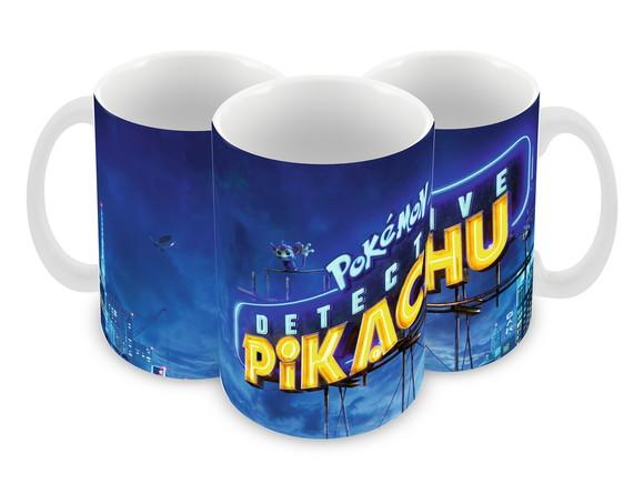 Caneca Polímero Detetive Pikachu Personalizada