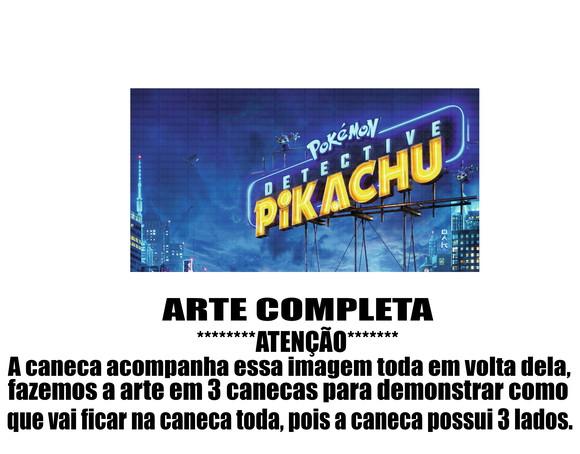 Caneca Polímero Detetive Pikachu Personalizada