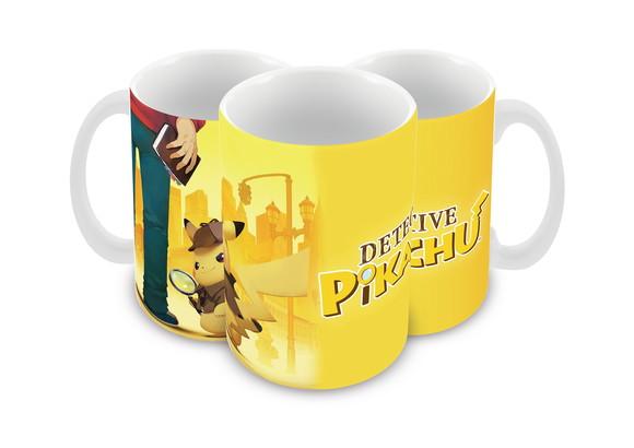Caneca Polímero Detetive Pikachu Personalizada