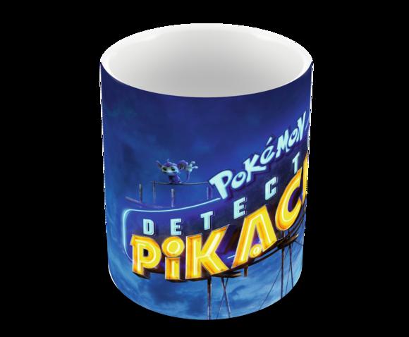 Caneca Polímero Detetive Pikachu Personalizada