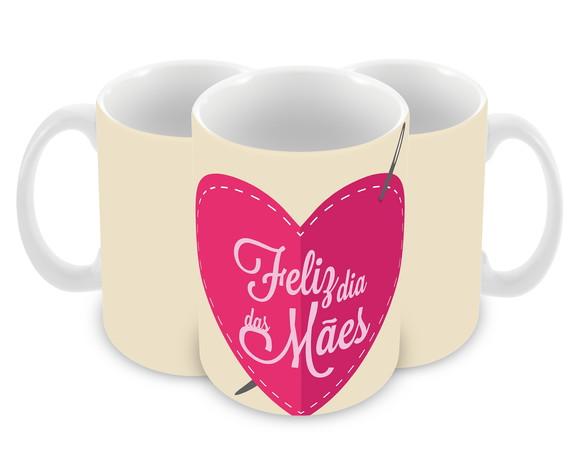 Caneca Polímero Dia das Mães Personalizada