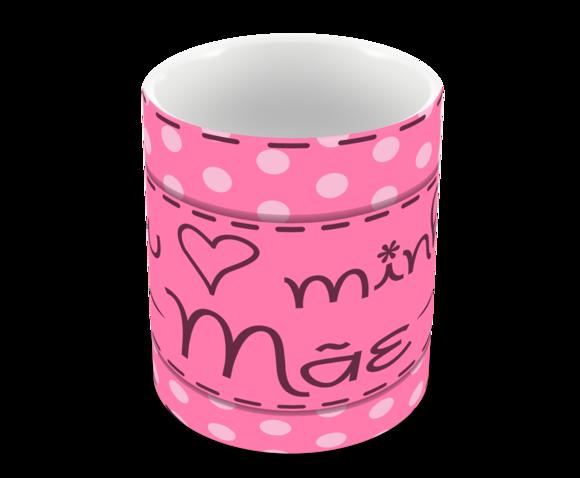 Caneca Polímero Dia das Mães Personalizada