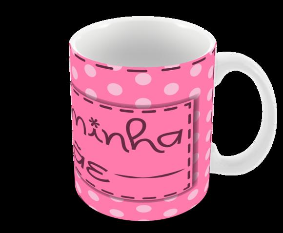 Caneca Polímero Dia das Mães Personalizada