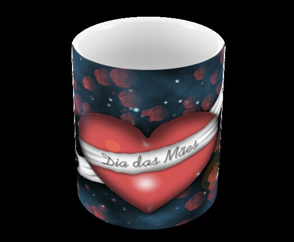 Caneca Polímero Dia das Mães Personalizada