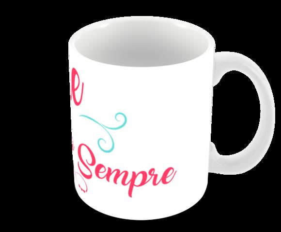 Caneca Polímero Dia das Mães Personalizada