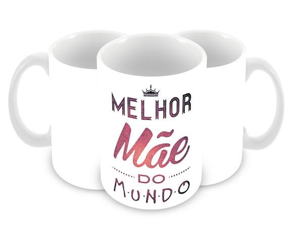 Caneca Polímero Dia das Mães Personalizada