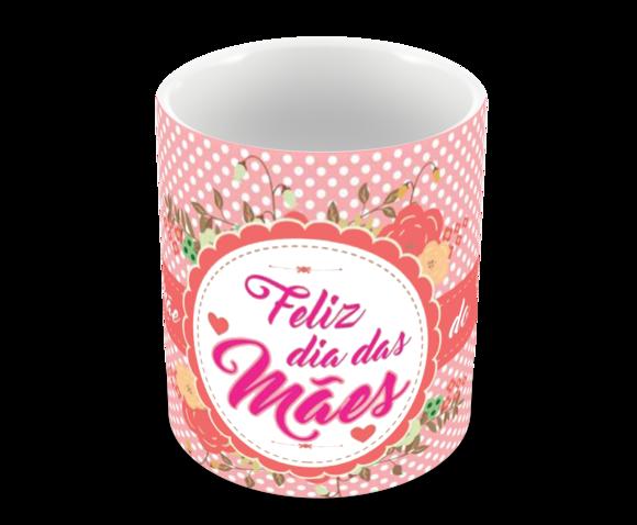 Caneca Polímero Dia das Mães Personalizada