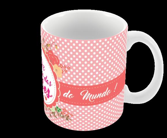Caneca Polímero Dia das Mães Personalizada