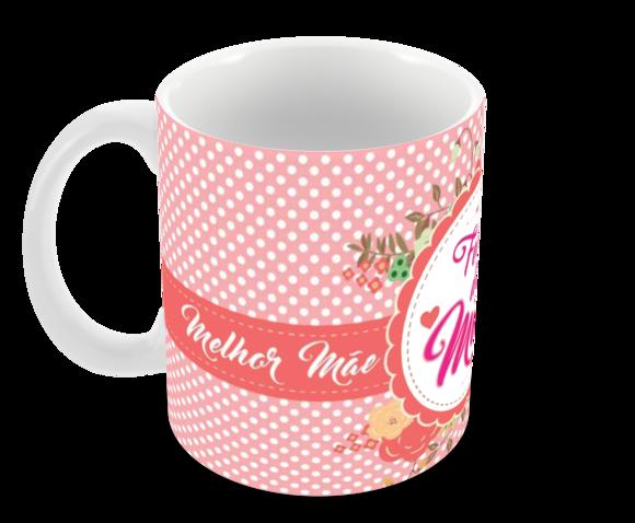 Caneca Polímero Dia das Mães Personalizada