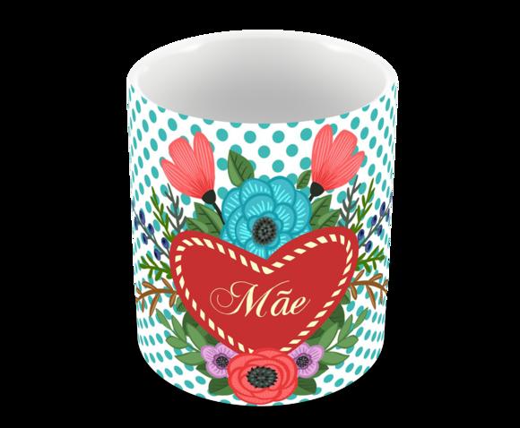 Caneca Polímero Dia das Mães Personalizada