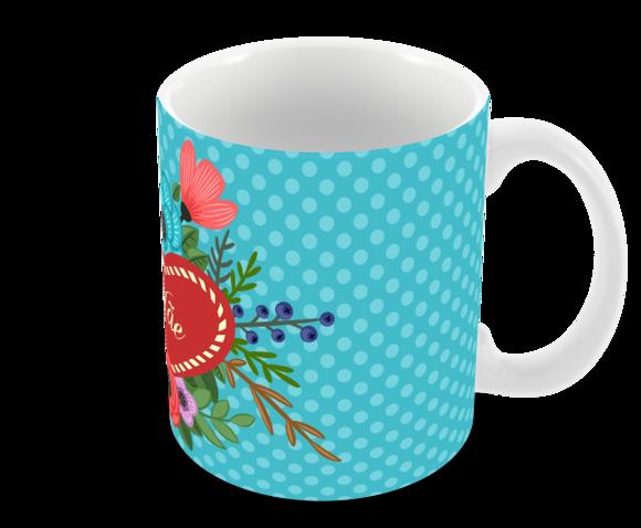 Caneca Polímero Dia das Mães Personalizada