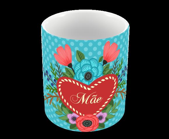 Caneca Polímero Dia das Mães Personalizada