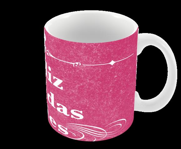 Caneca Polímero Dia das Mães Personalizada