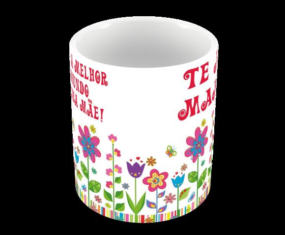 Caneca Polímero Dia das Mães Personalizada