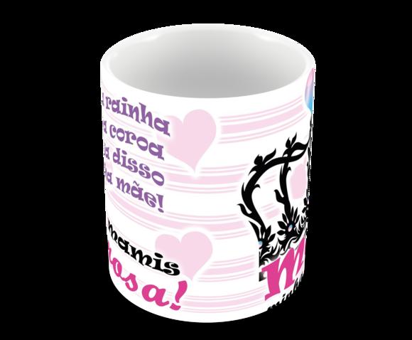 Caneca Polímero Dia das Mães Personalizada