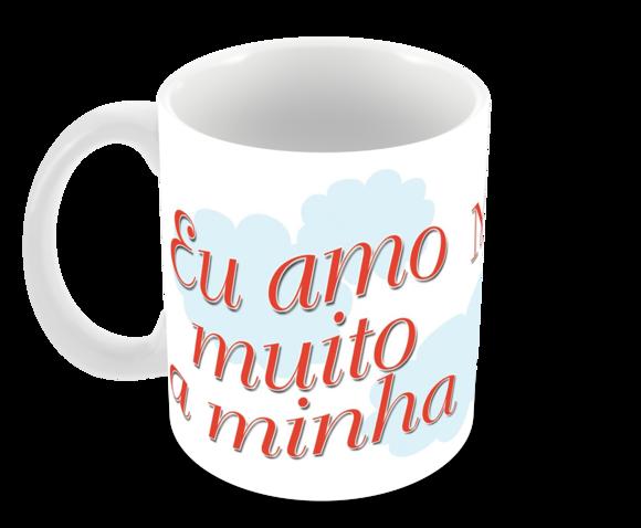 Caneca Polímero Dia das Mães Personalizada
