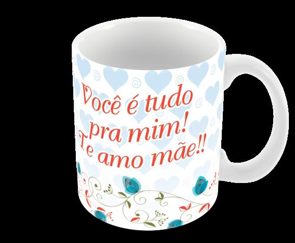 Caneca Polímero Dia das Mães Personalizada