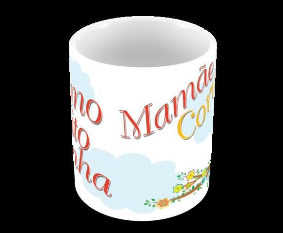 Caneca Polímero Dia das Mães Personalizada