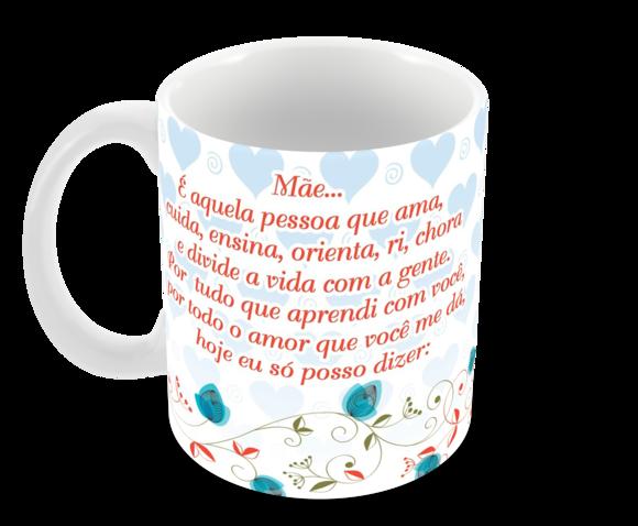 Caneca Polímero Dia das Mães Personalizada