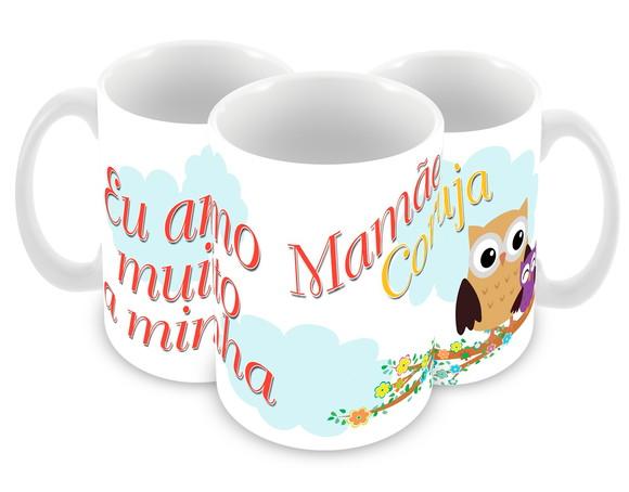 Caneca Polímero Dia das Mães Personalizada