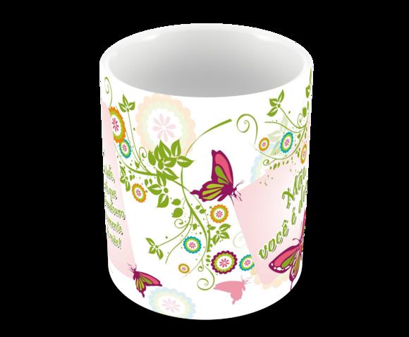 Caneca Polímero Dia das Mães Personalizada