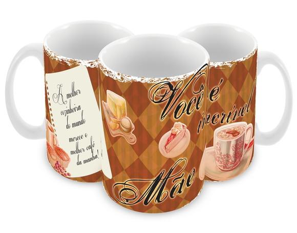 Caneca Polímero Dia das Mães Personalizada