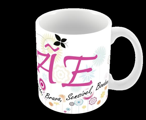 Caneca Polímero Dia das Mães Personalizada