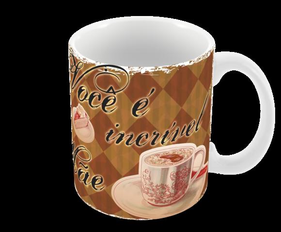 Caneca Polímero Dia das Mães Personalizada