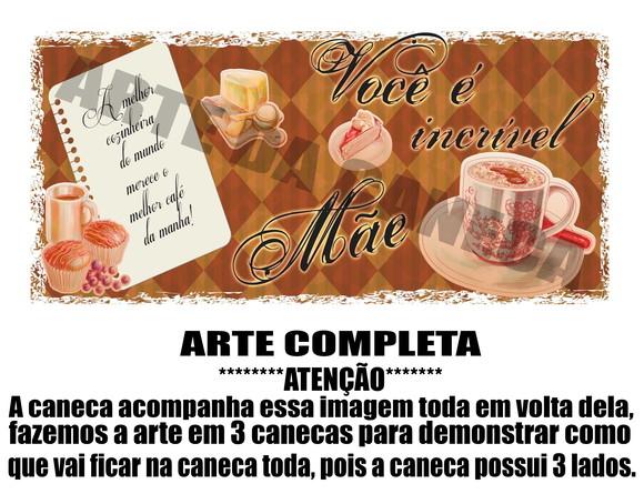 Caneca Polímero Dia das Mães Personalizada