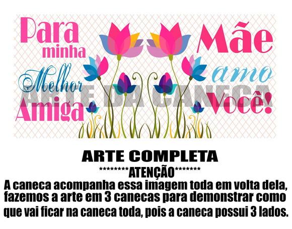 Caneca Polímero Dia das Mães Personalizada